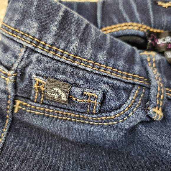 Jordache Pull On Denim Jeggings 63% Cotton 23% Polyester Size XS (4-5) - Picture 4 of 5